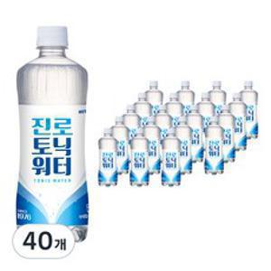 진로토닉워터, 600ml, 40개