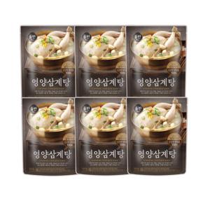 올반 삼계탕 영양 900g X 6팩(총5400g) 국내산 100% 유황닭