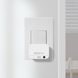 라맥스 IoT 스마트 미니 스위치 버튼 누워서불끄기 전등 조명 무선 IR리모컨기능 원격제어 앱연동