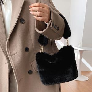 3WAY 겨울 프랑 양털 여성 토트백 핸드백 숄더백 크로스백 털 뽀글이 여자 퍼 토드백 손 미니 가방 백