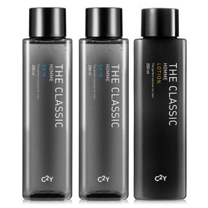 더 클래식 옴므 남성화장품 대용량 스킨로션세트 스킨 250ml 2개+로션 250ml 1개