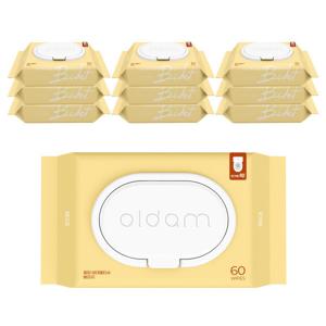올담 비데물티슈 베이지 캡형 60매 10팩