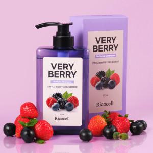 (한정수량.체험특가) 리코셀 베리베리 퍼퓸 케라틴 실크 샴푸 500ml/ 겨울철 정전기방지 저자극 실리콘프리