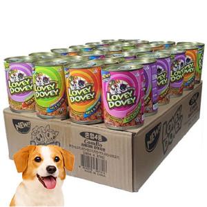 (빅스마일데이 특가) 러비더비 강아지캔 콤보 375g 24개입 애견 간식