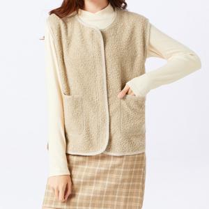 여성 양털조끼 경량 후리스조끼 뽀글이 여자 가을 베스트 OFS-DMVT04