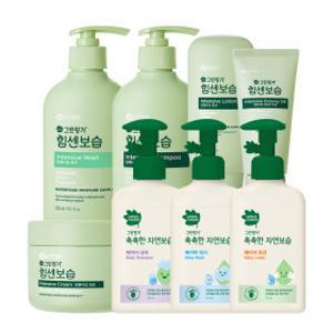 (20%+10%쿠폰) 그린핑거 유아 스킨케어 촉촉한 워시/샴푸/로션 초특가 +2세트구매시 5천원 추가할인