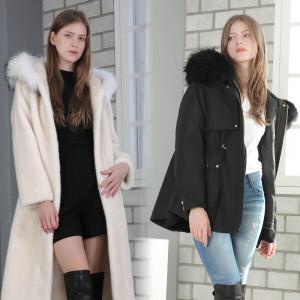 (10%) 프리미엄 천연모피야상/ 밍크코트 모음전 공장직제작상품