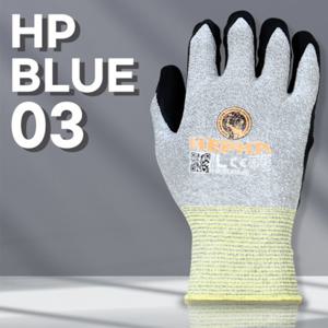 다용도 작업장갑 헤파 블루 03 정전기방지기능 휴대폰사용장갑 카본장갑 터치스크린
