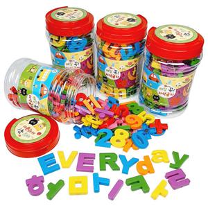 매일 꼭 자석글자(통) 한글 숫자 영어 자석놀이 학습교구 깔끔한 보관 가능한 자석퍼즐