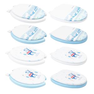 투투파파 윈터 울프디어 특대형 중형 변기커버 0형 U형 쿠션 소프트 뚜껑 시트 무독성가소제 원단사용