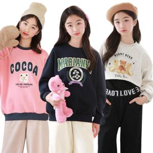 25W 따뜻하고 예쁜 겨울티셔츠 63종 기모안감/맨투맨/후드티/터들넥/티셔츠/한파/ 초등학생/주니어