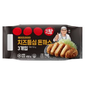 식자재왕 치즈 등심돈까스 에어프라이어 (150gx3) 450g