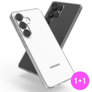 1+1 갤럭시 투명 젤리케이스 범퍼 하드 맥세이프 S25엣지 S24 S23 S22 플러스 울트라 변색없는 슬림 실리콘