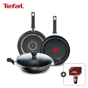 테팔 퍼펙트 브라운 프라이팬 4종세트(팬20+팬28+양수웍28+유리뚜껑28) (아웃백 상품권+커피 리뷰이벤트)