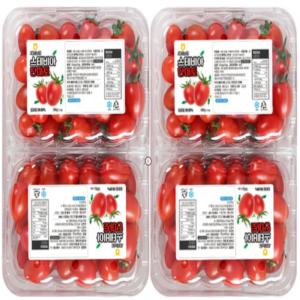 (신선집중) 스테비아 단마토 레드 2kg (500g x 4팩) 여름철 온가족 다이어트 안성맞춤 간식