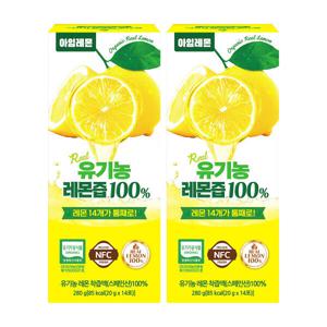 아임레몬 유기농 레몬즙 2박스 레몬수 레몬 원액 스틱 착즙 주스 농축액 물 디톡스 하이볼