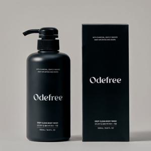 오드프리 딥 클린 참숯 바디워시 500ml 노네랄 땀냄새 체취 제거