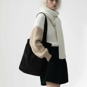 코듀로이 숄더백 가벼운 보부상 가방 골덴 호보백 쇼퍼백 여행용 에코백 M722803