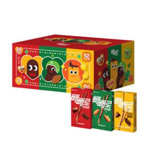 혼합빼빼로40갑SET (아몬드20갑+초코10갑+누드10갑)