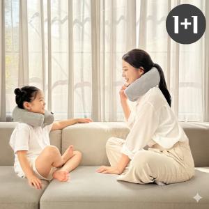 (1+1 세트할인+추가쿠폰) 내맘대로 접히는 여행용 목베개 1+1 다용도 목쿠션 차량용 기내용 성인 / 주니어
