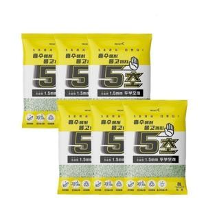 5초 두부모래 녹차 8L X 6개 1.5mm 입자 고양이모래