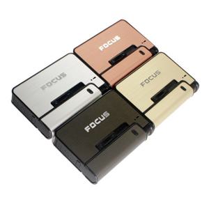 FOCUS 원터치 메탈 담배 케이스 투인원 포커스
