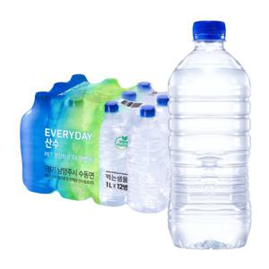에브리데이 산수 무라벨 생수 1L x 48병 아임에코