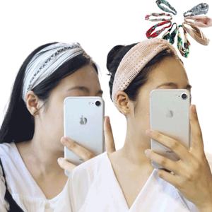 여성 반다나 헤어밴드 터번 머리띠 데일리 헤어액세서리 예쁜헤어밴드 편한 통기성 머리장식