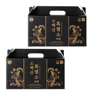 황지원 국내산 흑마늘 품은 소백산 흑염소 진액 흑염소즙 70ml 60포 2개월분 총2박스