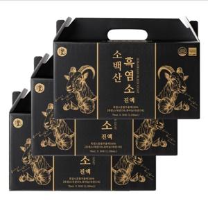 황지원 국내산 흑마늘 품은 소백산 흑염소 진액 흑염소즙 70ml 90개 3개월분 총3박스