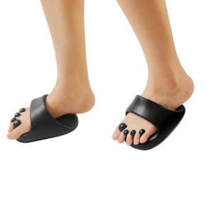 1+1 하프슬리퍼 실내용 마사지 발가락 교정 무지외반 O다리 개선 발가락 지압 슬리퍼