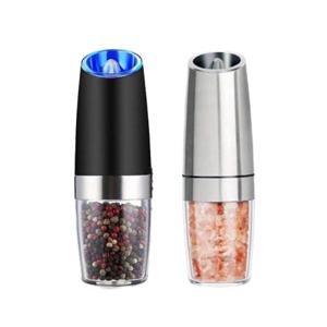 1+1 자동 후추 그라인더 세트 전동 통후추 글라인더 페퍼밀 깨갈이 페퍼 양념병 캠핑 140ml