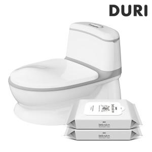 2.2만 두리 사운드포티 라이트 아기변기+비데 물티슈 휴대용 2팩