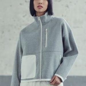 탑텐 하이넥 집업 9810원부터 남녀공용 아우터팬츠니트 外 여성 울라이크 부클 하이넥 집업_MSE4TC2005