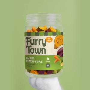 퍼리타운 강아지 고양이 동결건조 간식 야채믹스 30g 통새우/계란노른자/연어 간식 모음전