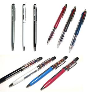 4종 스마트폰 태블릿 터치 메탈 3색 삼색 볼펜 슬림 터치펜 삼색볼펜 볼펜 20개 30개 100개 단체 선물