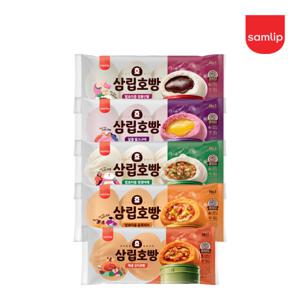 삼립호빵 5종 세트(단팥호빵+고구마호빵+야채호빵+피자호빵+김치호빵) 호빵 찐빵 겨울간식