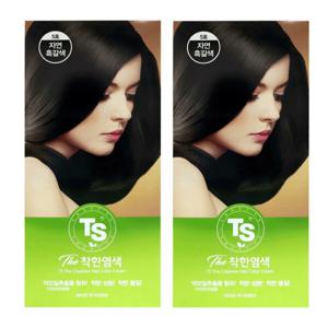TS 더 착한 염색약 5호 자연흑갈색 240g (120g 2EA) 무료배송 친환경 착한 염색약
