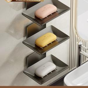 1+1+1 욕실비누케이스 창의 물빠짐 방지 비누접시 화장실선반 벽걸이