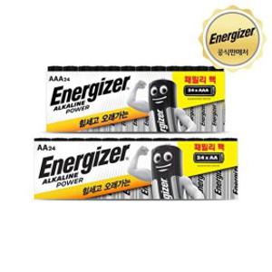 에너자이저 S 에너자이저 알카라인 패밀리팩 AA/AAA 24입 X 1개 택1