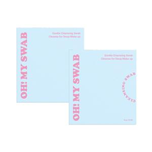 오마이스왑 딥 클렌징 티슈  15매 2박스 일회용 클렌징패드 저자극 클렌징 원스텝 여행용 일회용