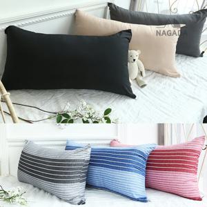 나가다 촉감좋은 대형 등쿠션/큰쿠션/ 헤드쿠션/침대 쿠션 구름솜 국내솜 110x60