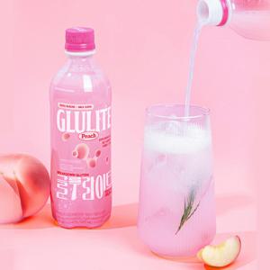 글루라이트 500mlx6개입/ 글루텐 분해 특허 유산균 탄산음료 밀크소다 복숭아맛 신상음료