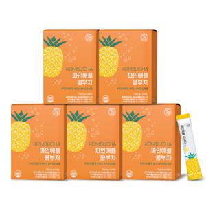 (75스틱) 콤부차 파인애플 5g 15스틱 x 5박스 다이어트차 분말 당류 / 정상가 29500 원