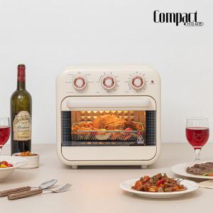 단2일7.1만)컴팩트홈 대용량 2단 오븐형 에어프라이어 18L 건조기능 내열유리 컴팩트한 디자인 넉넉한 용량