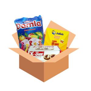 간식세트A-담라캔디 1kg+엑스원 타르트+피넛버터샌드 대용량 사무실 학교 학원 간식 사탕 과자 초콜릿