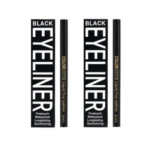 1+1 올레이디  리퀴드 롱래스팅 붓펜 아이라이너x2개  안번지는 저자극 그리기쉬운