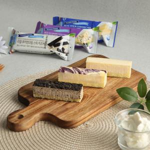 끼리 프리미엄 디저트  리얼스틱 케이크 3종 12개(플레인/블루베리/쿠키앤크림)택1