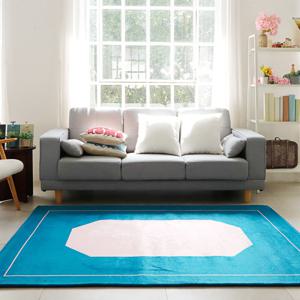 그라운드 블루핑크 사계절 디자인 러그 카페트 대형 특대형