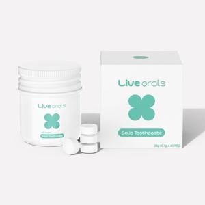 라이브오랄스 치카퐁 제로워터 고체치약 40정